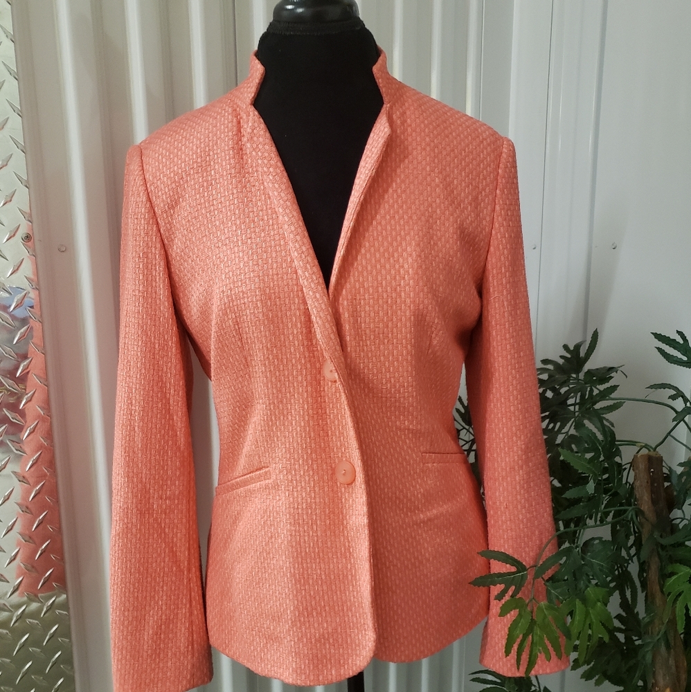 TALBOTS peachy 🍑 blazer jacket. Perfect for cool office!